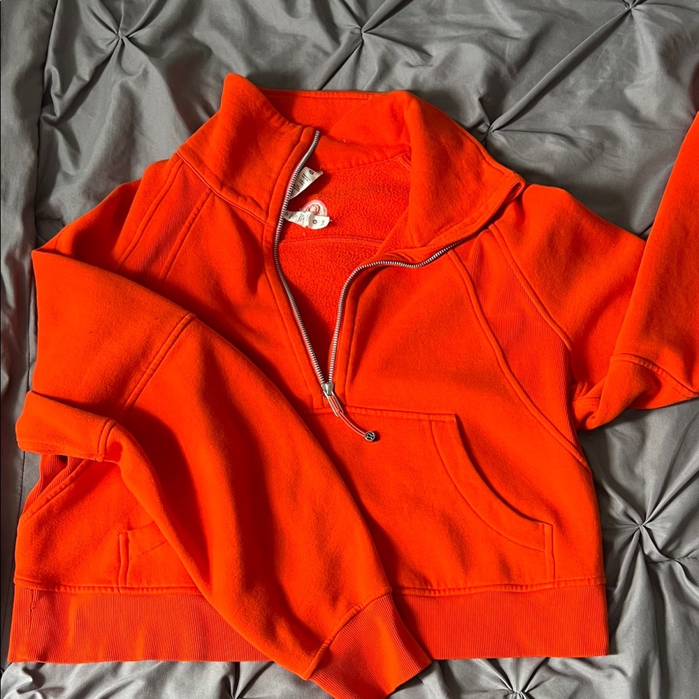 Orange Lululemon Scuba Hoodie